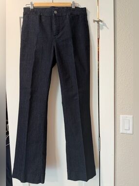 NYDJ Dark Navy Wide Leg Flare Jeans size 10